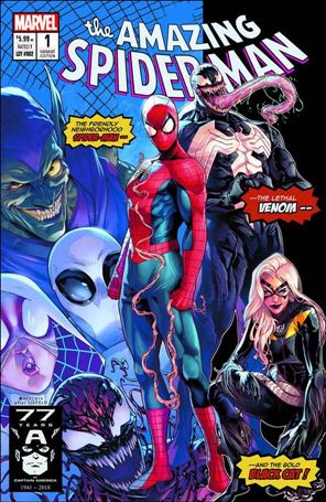 Amazing Spider-Man (2018) issue 1-OA Jamal Campbell Stadium Comics AS Logo Cover 1/3000