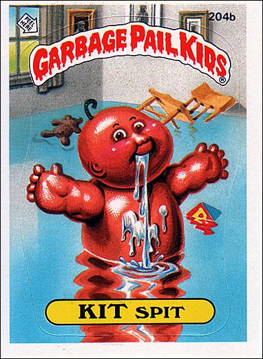 Garbage Pail Kids: Series 05 (Base Set) card 204b Kit Spit
