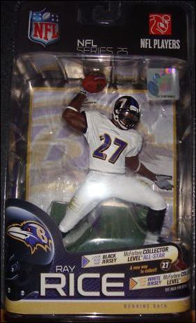 NFL (Series 25) figure 4-B Ray Rice (White Jersey) 1/500