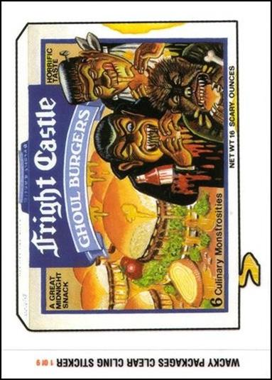 Wacky Packages All-New: Series 1 (Cling Subset) card 1 Fright Castle