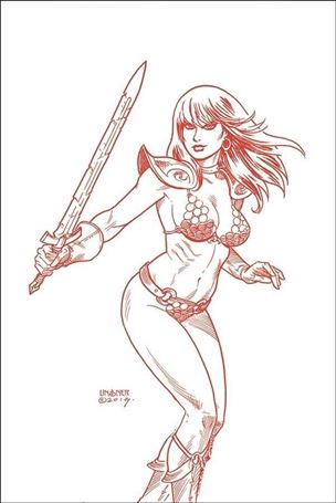 Red Sonja (2019) issue 14-P Joseph Michael Linsner 1:30 Blood Red Virgin Cover