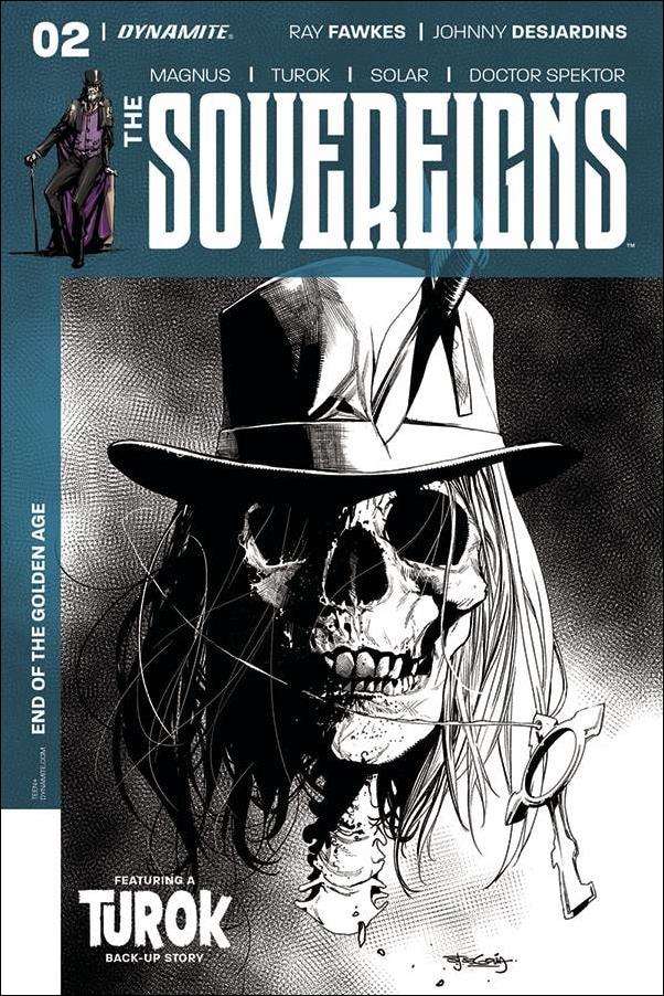 Sovereigns issue 2-G Stephen Segovia 1:30 Black and White Cover