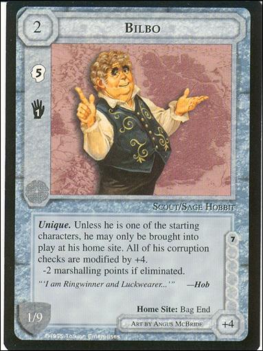 Middle-Earth: The Wizards (Base Set) card 58 Bilbo