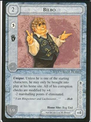 Middle-Earth: The Wizards (Base Set) card 58 Bilbo