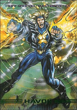 1993 Marvel Masterpieces (Base Set) card 84 Havok