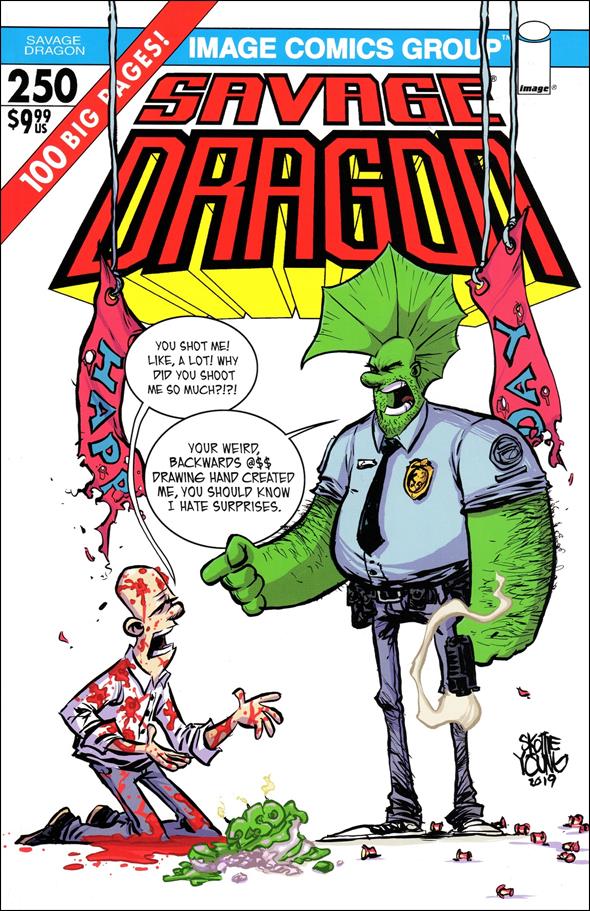 Savage Dragon (1993) issue 250-E Skottie Young Cover
