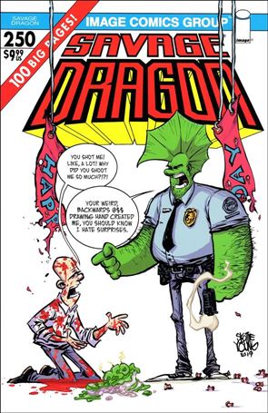 Savage Dragon (1993) issue 250-E Skottie Young Cover