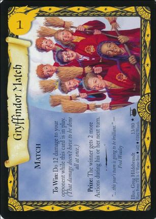 Harry Potter: Diagon Alley (Base Set) card 13 Gryffindor Match