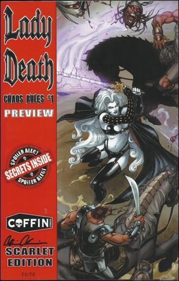 Lady Death: Chaos Rules (2015) issue Preview-B Scarlet Edition 1/75