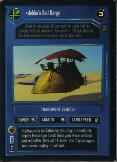 Star Wars: Reflections: A Collector's Bounty (Base Set) card 54 Jabba's Sail Barge