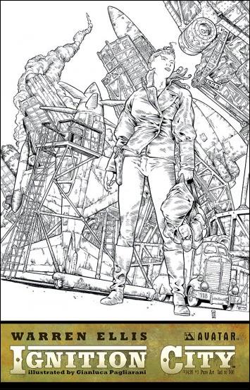 Warren Ellis' Ignition City issue 1-F Pure Art Cover 1/500
