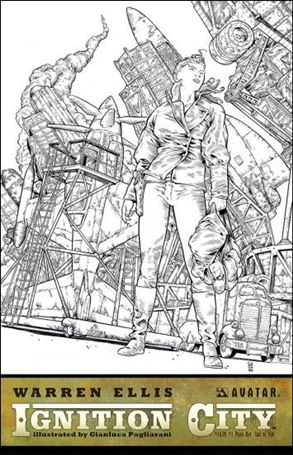 Warren Ellis' Ignition City issue 1-F Pure Art Cover 1/500