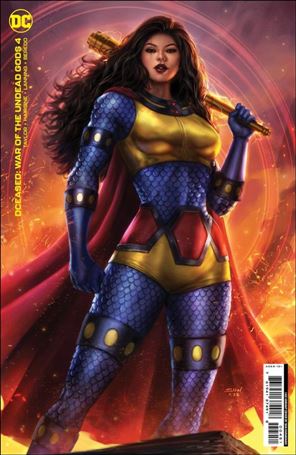 DCeased: War of the Undead Gods issue 4-E Sun Khamunaki 1:50 Cardstock Cover