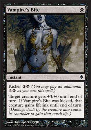 Magic The Gathering: Zendikar (Base Set) card 117 Vampire's Bite