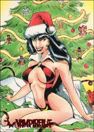 Visions of Vampirella card 71  1993 Harris holiday card