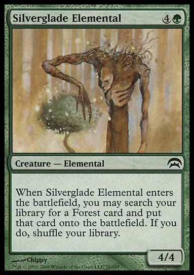 Magic the Gathering: Planechase (Base Set) card 78 Silverglade Elemental