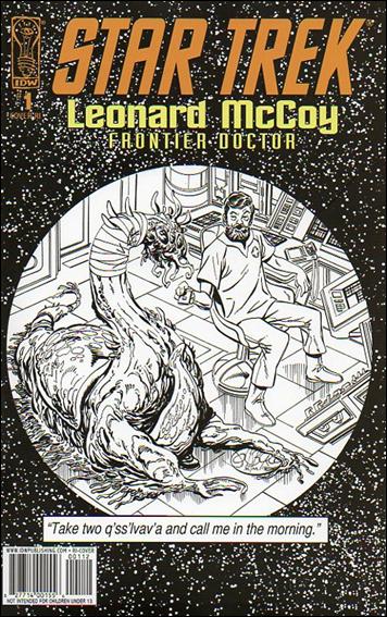 Star Trek: Leonard McCoy, Frontier Doctor issue 1-C John Byrne 1:10 Black and White Cover
