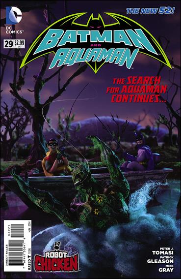 Batman and Robin (2011) issue 29-B RC Stoodios 1:25 Robot Chicken Cover