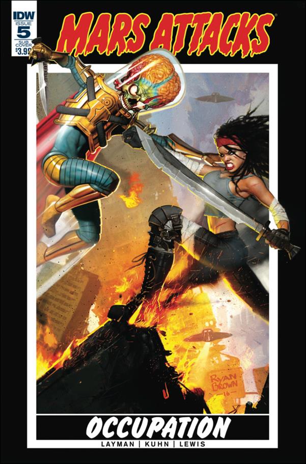Mars Attacks: Occupation issue 5-B Ryan Brown Subscription Cover