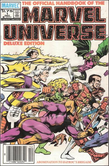 Official Handbook of the Marvel Universe (1985) issue 1-B Canadian Price Cover