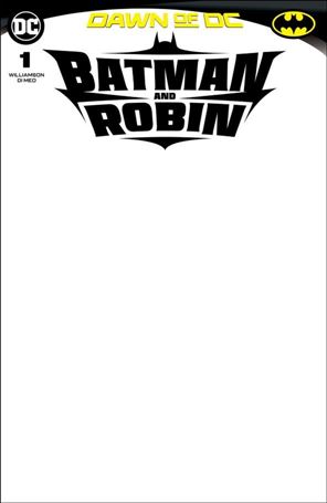 Batman and Robin (2023) issue 1-D Blank Cardstock Cover