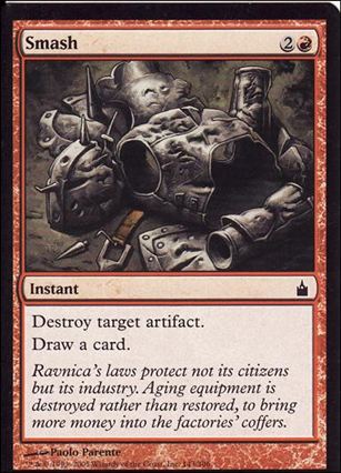 Magic the Gathering: Ravnica (Base Set)  card 143 Smash
