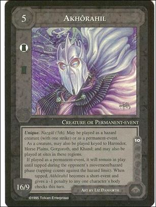 Middle-Earth: The Wizards (Base Set) card 9 Akhorahil