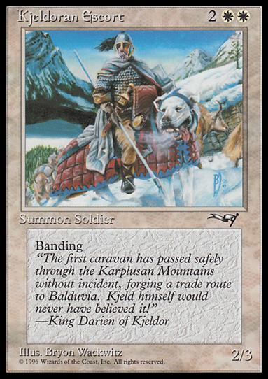Magic the Gathering: Alliances (Base Set) card 7-B Kjeldoran Escort