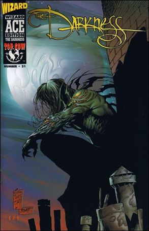Darkness (1996) issue 1.00-E Wizard Ace Edition #21 with Acetate Cover