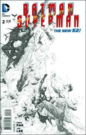 Batman/Superman (2013) issue 2-E Jae Lee 1:100 Sketch Cover