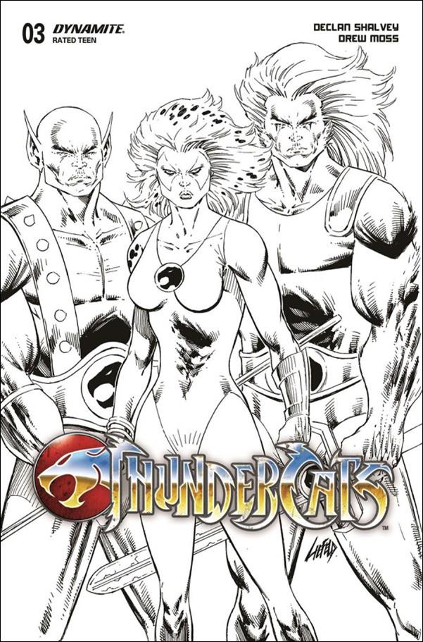 Thundercats (2024) issue 3-Y Rob Liefeld 1:10 Line Art Cover