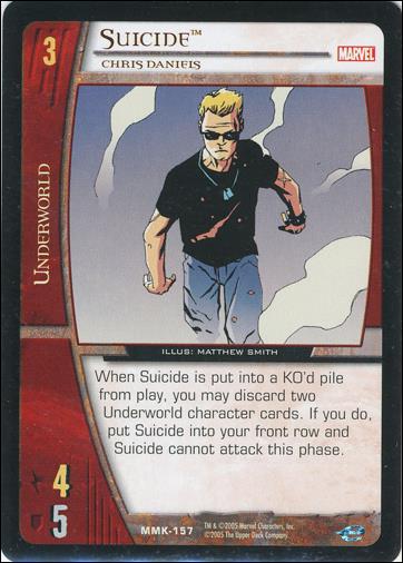 Marvel Knights: VS System (Base Set) card MMK-157 Suicide