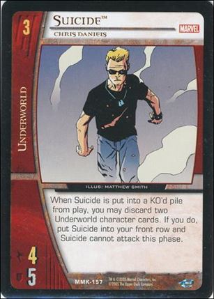 Marvel Knights: VS System (Base Set) card MMK-157 Suicide