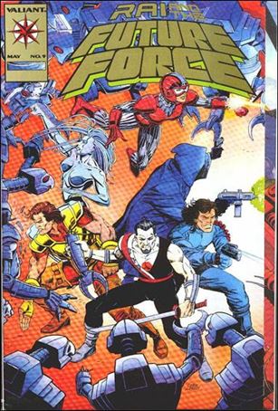 Rai and the Future Force issue 9-B Gold Gatefold Cover 1/5000