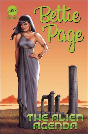 Bettie Page: The Alien Agenda issue 3 Joseph Michael Linsner Cover