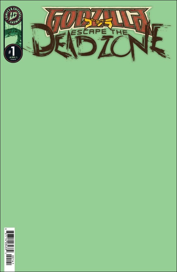 Godzilla: Escape the Deadzone issue 1-D Blank Sketch Cover