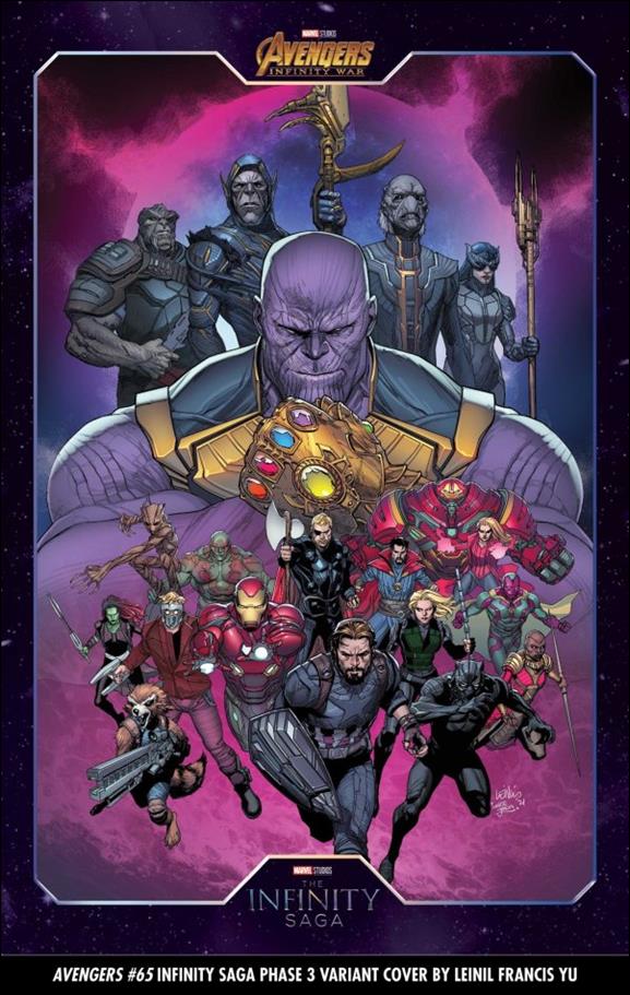 Avengers (2018/07) issue 65-D Leinil Francis Yu Infinity Saga Phase 3 Cover