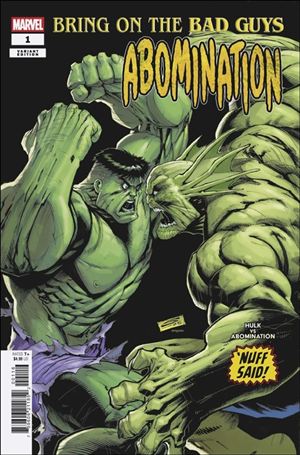 Bring on the Bad Guys: Abomination issue 1-F Gerardo Sandoval 1:25 Cover