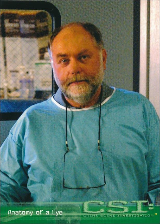 CSI: Crime Scene Investigation - Series One (Base Set) card 44 Anatomy of a Lye