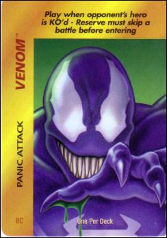Marvel OverPower (Base Set) card nn222 Venom: Panic Attack