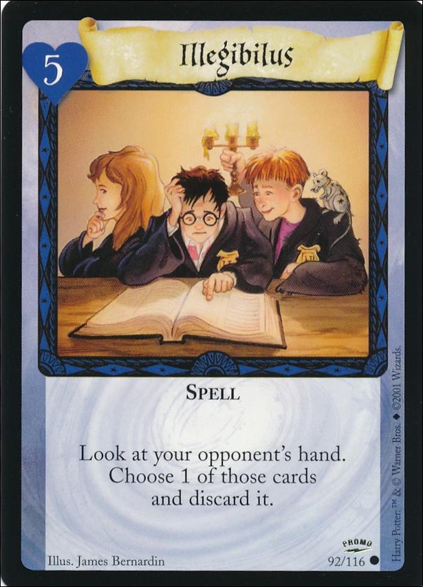 Harry Potter (Promos) card 8 Illegibilus Promo