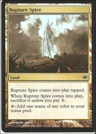 Magic the Gathering: Conflux (Base Set) card 144-B Rupture Spire (foil)