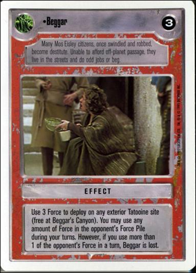 Star Wars: Premiere Unlimited (Base Set) card 206 Beggar