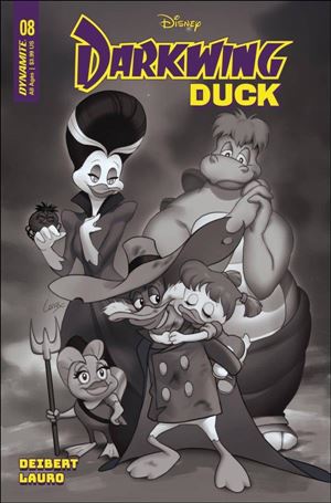 Darkwing Duck (2023) issue 8-G Leirix Li 1:10 B&W Cover