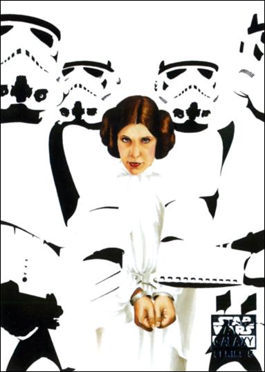 Star Wars Galaxy: Series 5 (Base Set) card 57 Leia vs. the Empire