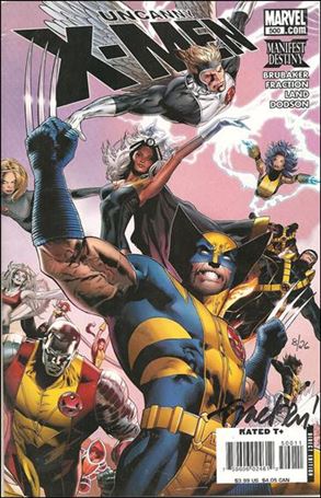 Uncanny X-Men (1981) issue 500-O DF Greg Land Cover (Signed by Matt Fraction) 1/26