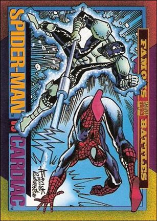 Marvel Universe: Series 4 (Base Set) card 175 Spider-Man vs Cardiac