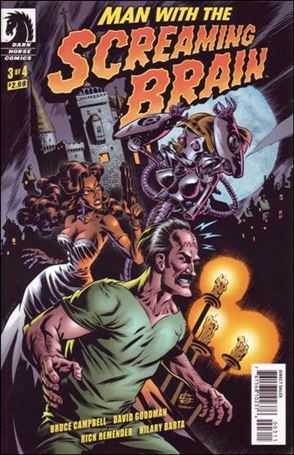 Man with the Screaming Brain issue 3-B Rick Remender Cover