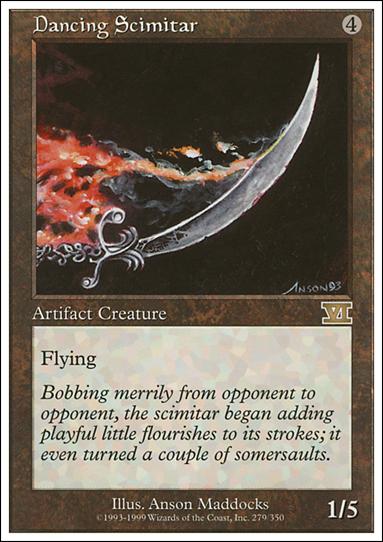 Magic the Gathering: 6th Edition (Base Set) card 279 Dancing Scimitar