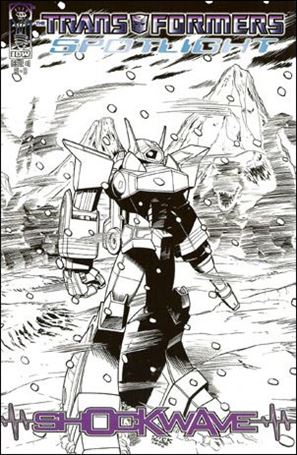 Transformers Spotlight issue 1-D Shockwave - Nick Roche 1:50 Sketch Cover